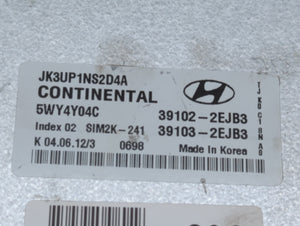 2013 Hyundai Elantra PCM Engine Control Computer ECU ECM PCU OEM P/N:39102-2EJB3 39103-2EJB3 Fits OEM Used Auto Parts