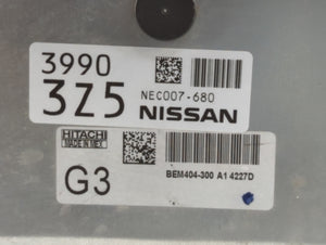 2013-2015 Nissan Sentra PCM Engine Control Computer ECU ECM PCU OEM P/N:NEC010-014 NEC004-633, BEM429-300 Fits Fits 2013 2014 2015 OEM Used Auto Parts