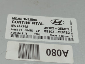 2011-2013 Hyundai Elantra PCM Engine Control Computer ECU ECM PCU OEM P/N:39103-2EMB2 39102-2EMB2 Fits Fits 2011 2012 2013 OEM Used Auto Parts