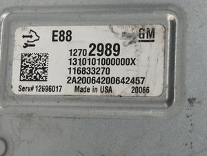 2020-2021 Chevrolet Malibu PCM Engine Control Computer ECU ECM PCU OEM P/N:12717886 12711695, 12702989 Fits Fits 2020 2021 2022 OEM Used Auto Parts