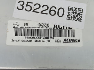 2017-2018 Chevrolet Trax PCM Engine Control Computer ECU ECM PCU OEM P/N:12697793 12706635, 12679097 Fits Fits 2017 2018 2019 OEM Used Auto Parts