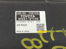 2012-2013 Toyota Prius PCM Engine Control Computer ECU ECM PCU OEM P/N:89661-47191 89661-47190 Fits Fits 2012 2013 OEM Used Auto Parts