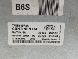 2014 Kia Optima PCM Engine Control Computer ECU ECM PCU OEM P/N:39138-2GAN0 39108-2GAN0 Fits OEM Used Auto Parts