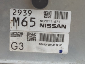 2013-2015 Nissan Sentra PCM Engine Control Computer ECU ECM PCU OEM P/N:NEC010-014 NEC004-633, BEM429-300 Fits Fits 2013 2014 2015 OEM Used Auto Parts