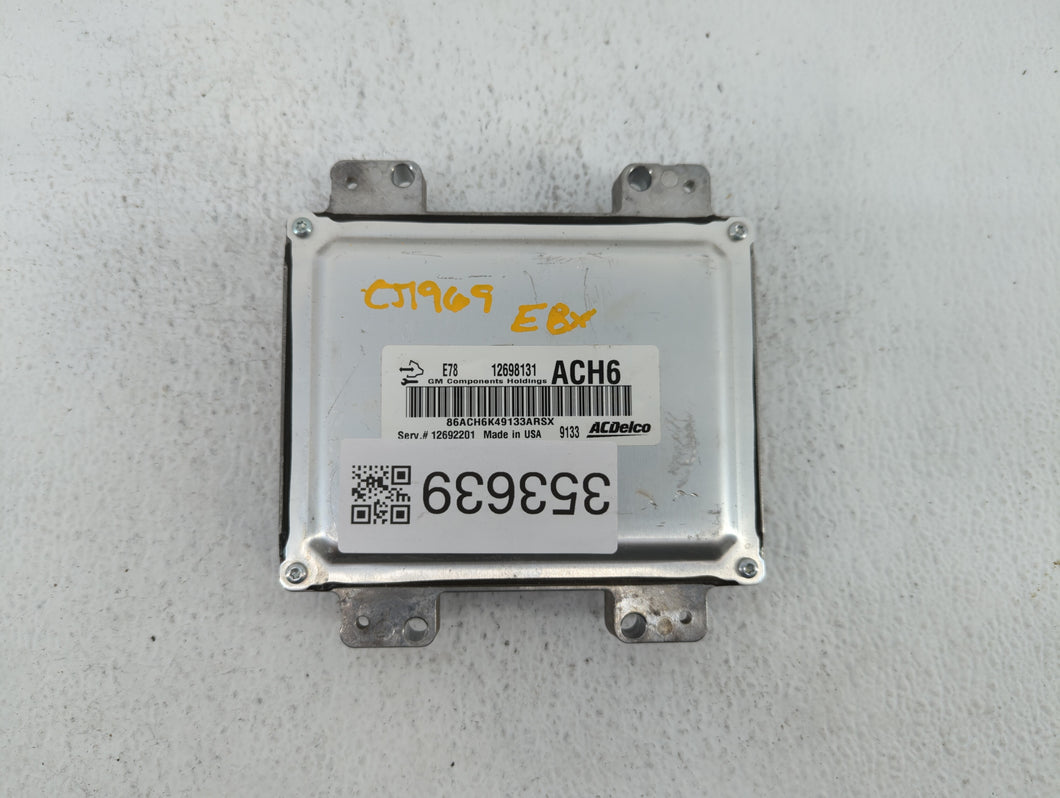 2017-2018 Chevrolet Trax PCM Engine Control Computer ECU ECM PCU OEM P/N:12697793 12706635, 12679097 Fits Fits 2017 2018 2019 OEM Used Auto Parts