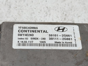 2011 Hyundai Sonata PCM Engine Control Computer ECU ECM PCU OEM P/N:39111-2G661 39101-2G661, 39111-2G660, 39101-2G660 Fits OEM Used Auto Parts