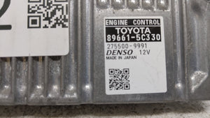 2014 Toyota Prius PCM Engine Control Computer ECU ECM PCU OEM P/N:89661-5C330 Fits OEM Used Auto Parts - Oemusedautoparts1.com 