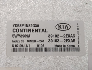 2015 Kia Forte PCM Engine Control Computer ECU ECM PCU OEM P/N:39103-2EXA5 39103-2EXA1, 39102-2EXA1, 39102-2EXA5 Fits OEM Used Auto Parts