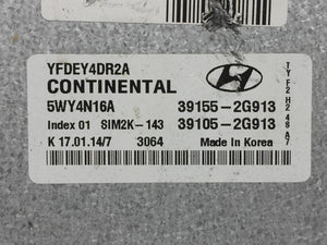 2014 Hyundai Sonata PCM Engine Control Computer ECU ECM PCU OEM P/N:39105-2G913 2.4L Fits Fits 2011 2012 2013 2015 OEM Used Auto Parts - Oemusedautoparts1.com 