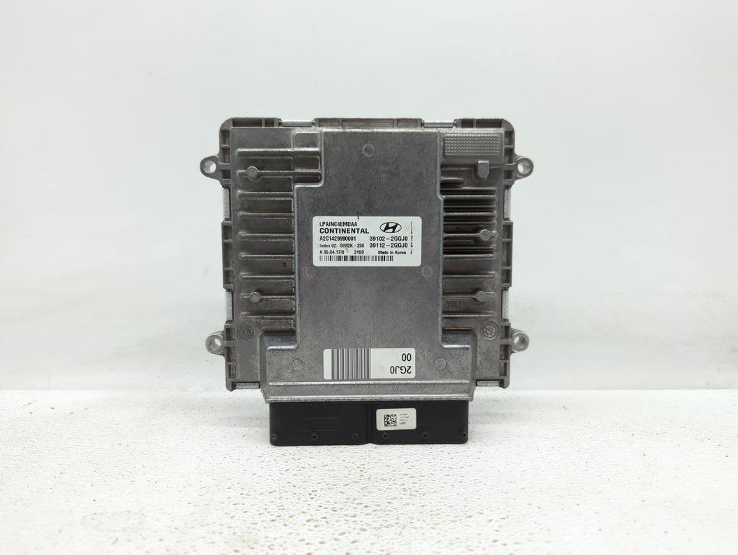 2018-2019 Hyundai Sonata PCM Engine Control Computer ECU ECM PCU OEM P/N:39102-2GGK2 39112-2GGK2, 39102-2GGJ0 Fits Fits 2018 2019 OEM Used Auto Parts