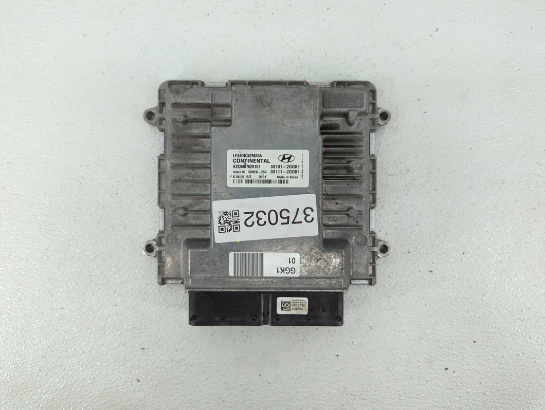 2015-2017 Hyundai Sonata PCM Engine Control Computer ECU ECM PCU OEM P/N:39111-2GGL3 39101-2GGL3 Fits Fits 2015 2016 2017 OEM Used Auto Parts