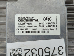 2015-2017 Hyundai Sonata PCM Engine Control Computer ECU ECM PCU OEM P/N:39111-2GGL3 39101-2GGL3 Fits Fits 2015 2016 2017 OEM Used Auto Parts