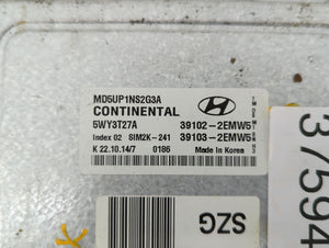 2014-2016 Hyundai Elantra PCM Engine Control Computer ECU ECM PCU OEM P/N:39102-2EMW5 39103-2EMW5 Fits Fits 2014 2015 2016 OEM Used Auto Parts