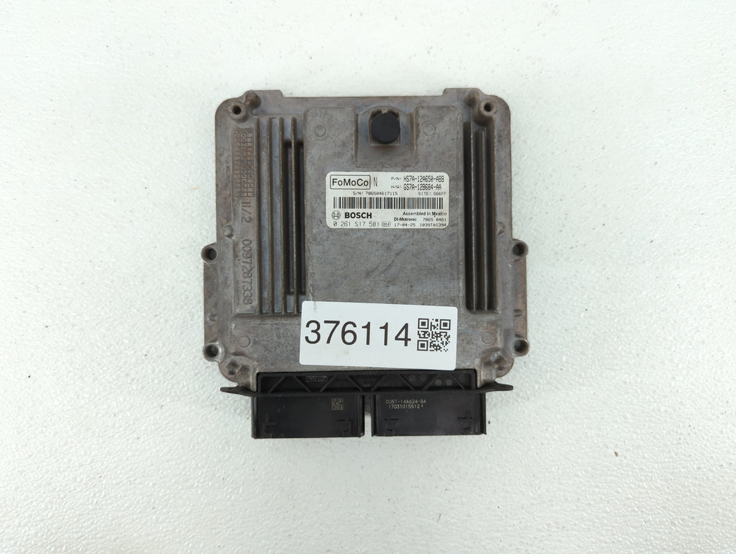 2017-2019 Ford Fusion PCM Engine Control Computer ECU ECM PCU OEM P/N:KS7A-12A650-BCA HS7A-12A650-ABB Fits Fits 2017 2018 2019 OEM Used Auto Parts