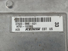 2017 Acura Rdx PCM Engine Control Computer ECU ECM PCU OEM P/N:37820-5ME-A31 Fits OEM Used Auto Parts