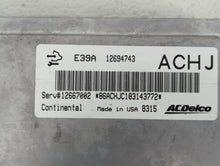 2017-2019 Chevrolet Impala PCM Engine Control Computer ECU ECM PCU OEM P/N:12694743 12667002, 12685918 Fits Fits 2017 2018 2019 OEM Used Auto Parts