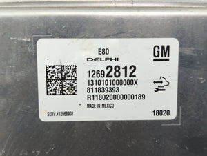 2017-2018 Chevrolet Cruze PCM Engine Control Computer ECU ECM PCU OEM P/N:12669908 12692812, 12688128 Fits Fits 2017 2018 2019 OEM Used Auto Parts