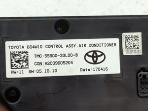 2018-2019 Toyota Camry Climate Control Module Temperature AC/Heater Replacement P/N:55900-33L00-B Fits Fits 2018 2019 OEM Used Auto Parts