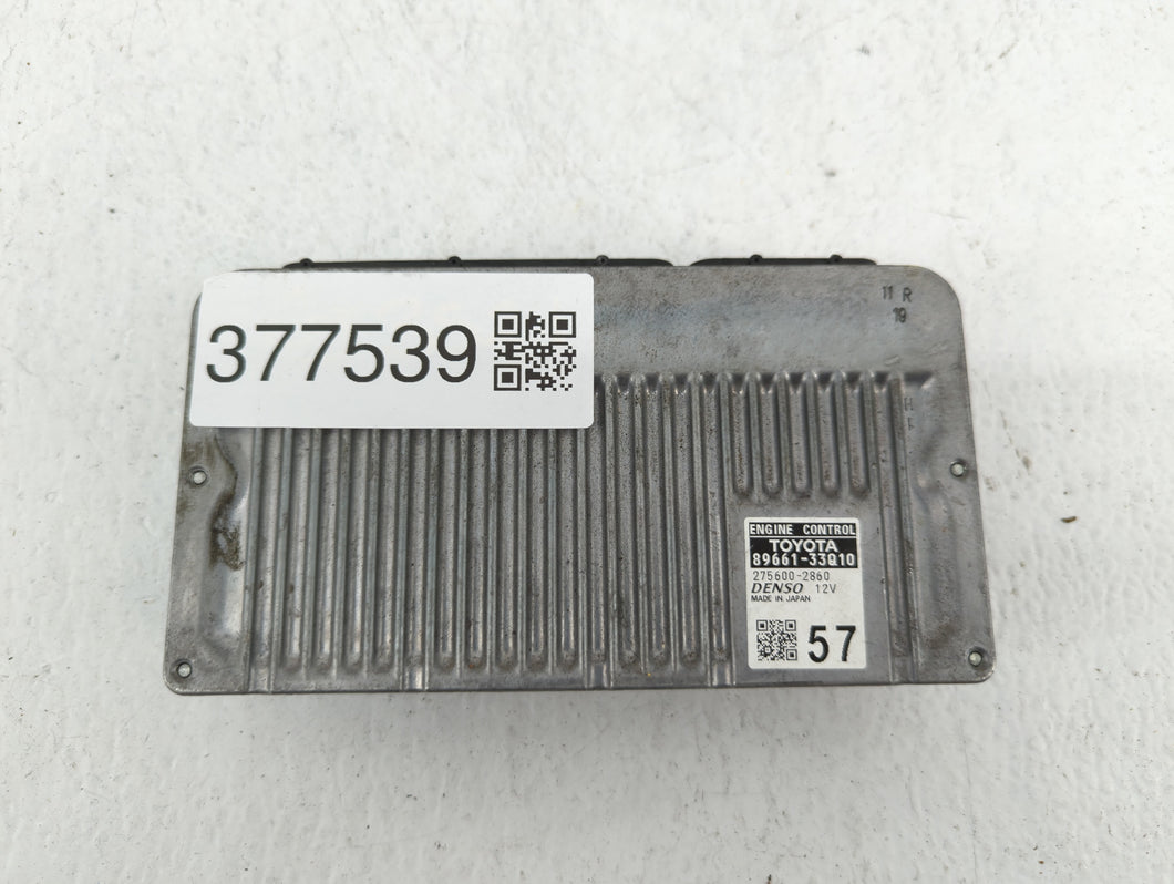 2015 Lexus Es350 PCM Engine Control Computer ECU ECM PCU OEM P/N:89661-33Q11 89661-33Q10 Fits OEM Used Auto Parts