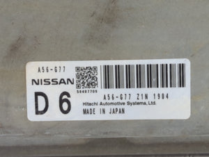 2012-2013 Nissan Maxima PCM Engine Control Computer ECU ECM PCU OEM P/N:A56-H92 Z1T A56-J06 Z1Z Fits Fits 2012 2013 OEM Used Auto Parts