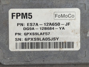 2014-2016 Ford Fusion PCM Engine Control Computer ECU ECM PCU OEM P/N:ES7A-12A650-JF ES7A-12A650-GE Fits Fits 2014 2015 2016 OEM Used Auto Parts