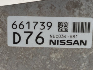 2018-2019 Nissan Pathfinder PCM Engine Control Computer ECU ECM PCU OEM P/N:BED40A-300 A1 NEC034-672 Fits Fits 2018 2019 OEM Used Auto Parts