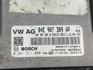 2016-2017 Volkswagen Jetta PCM Engine Control Computer ECU ECM PCU OEM P/N:04E 907 309 AP 04E 907 309 EE Fits Fits 2016 2017 OEM Used Auto Parts