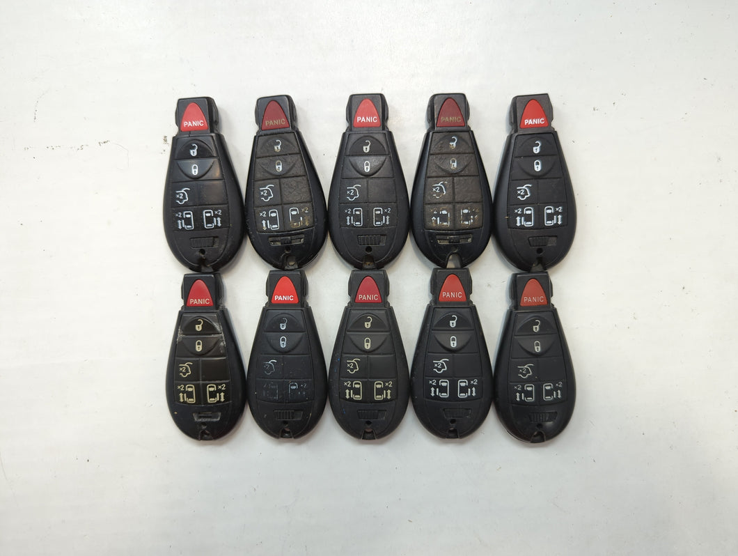 Lot of 10 Aftermarket Dodge/chrysler/jeep/ram Keyless Entry Remote Fob