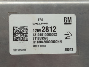 2017-2018 Chevrolet Cruze PCM Engine Control Computer ECU ECM PCU OEM P/N:12669908 12688128 Fits Fits 2017 2018 2019 OEM Used Auto Parts