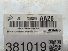 2011 Chevrolet Cruze PCM Engine Control Computer ECU ECM PCU OEM P/N:12642100 12616532, 12640752, 12645606, 12644081 Fits OEM Used Auto Parts