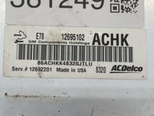 2017-2018 Chevrolet Sonic PCM Engine Control Computer ECU ECM PCU OEM P/N:12692201 12695536 Fits Fits 2017 2018 2019 OEM Used Auto Parts