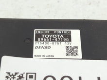 2012-2013 Toyota Prius PCM Engine Control Computer ECU ECM PCU OEM P/N:89661-47191 89661-47190 Fits Fits 2012 2013 OEM Used Auto Parts