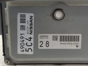 2018-2019 Nissan Maxima PCM Engine Control Computer ECU ECM PCU OEM P/N:NEC028-017 BEM427-300 A1, NEC031-636 Fits Fits 2018 2019 OEM Used Auto Parts