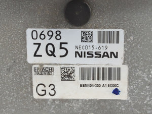 2013-2015 Nissan Sentra PCM Engine Control Computer ECU ECM PCU OEM P/N:BEM400-300 A1 NEC011-671 Fits Fits 2013 2014 2015 OEM Used Auto Parts