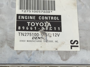 2005-2006 Toyota Solara PCM Engine Control Computer ECU ECM PCU OEM P/N:89661-06C11 89661-06C10, 89661-06C12 Fits Fits 2005 2006 OEM Used Auto Parts