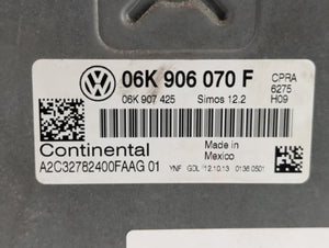 2014 Volkswagen Jetta PCM Engine Control Computer ECU ECM PCU OEM P/N:06K 906 070 C 06K 907 425, 06K 906 070 F Fits OEM Used Auto Parts