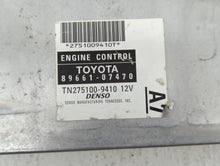 2007 Toyota Avalon PCM Engine Control Computer ECU ECM PCU OEM P/N:89661-07471 89661-07470 Fits OEM Used Auto Parts