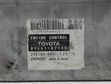 2006-2008 Toyota Prius PCM Engine Control Computer ECU ECM PCU OEM P/N:89981-47211 89661-47161 Fits Fits 2006 2007 2008 OEM Used Auto Parts