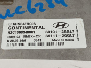 2015-2017 Hyundai Sonata PCM Engine Control Computer ECU ECM PCU OEM P/N:39111-2GGL7 39101-2GGL7 Fits Fits 2015 2016 2017 OEM Used Auto Parts