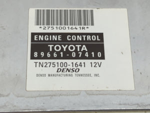 2005 Toyota Avalon PCM Engine Control Computer ECU ECM PCU OEM P/N:89661-07411 89661-07410 Fits OEM Used Auto Parts