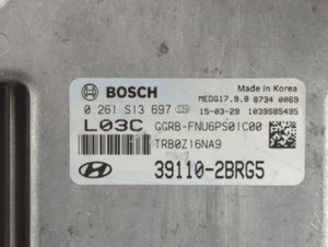 2015-2017 Hyundai Accent PCM Engine Control Computer ECU ECM PCU OEM P/N:39110-2BRG5 39110-2BRG7 Fits Fits 2015 2016 2017 OEM Used Auto Parts