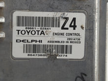 2015 Toyota Corolla PCM Engine Control Computer ECU ECM PCU OEM P/N:89661-0Z641 89661-0Z640, 89661-0Z630 Fits OEM Used Auto Parts