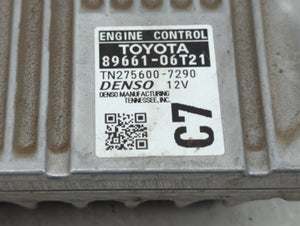 2016-2017 Toyota Camry PCM Engine Control Computer ECU ECM PCU OEM P/N:89661-06T21 89661-06T22 Fits Fits 2016 2017 OEM Used Auto Parts