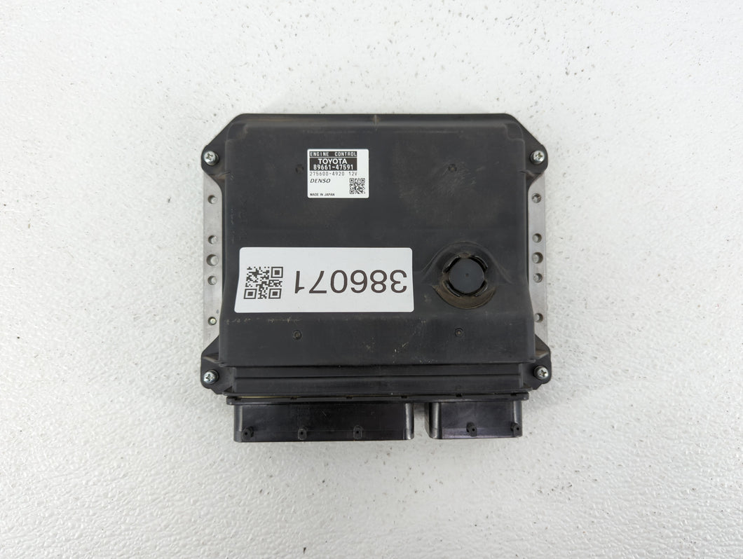 2015 Toyota Prius PCM Engine Control Computer ECU ECM PCU OEM P/N:89661-47590 89661-47591 Fits OEM Used Auto Parts