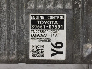 2014 Toyota Avalon PCM Engine Control Computer ECU ECM PCU OEM P/N:3.5L 89661-07591 89661-07591 Fits Fits 2013 OEM Used Auto Parts