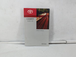 2013 Toyota Camry Owners Manual Book Guide P/N:01999-33A33 OEM Used Auto Parts