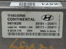 2011-2014 Hyundai Sonata PCM Engine Control Computer ECU ECM PCU OEM P/N:39111-2G674 39101-2G672 Fits Fits 2011 2012 2013 2014 OEM Used Auto Parts