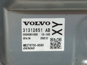 2013-2016 Volvo S60 PCM Engine Control Computer ECU ECM PCU OEM P/N:31312651AB Fits Fits 2013 2014 2015 2016 OEM Used Auto Parts