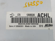 2017-2019 Buick Encore PCM Engine Control Computer ECU ECM PCU OEM P/N:12692201 12679097, 12685776 Fits Fits 2017 2018 2019 OEM Used Auto Parts