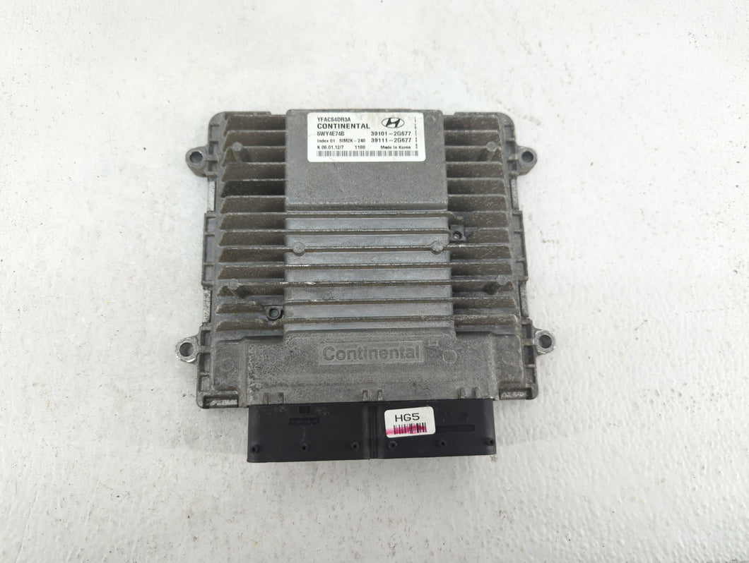 2013 Hyundai Sonata PCM Engine Control Computer ECU ECM PCU OEM P/N:39111-2G677 39101-2G677, 89661-47640 Fits Fits 2016 OEM Used Auto Parts